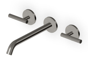 Настенный смеситель для раковины с 3 отверстиями и ограничителем расхода