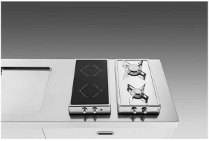 ALPES-INOX Индукционная газовая плита на столешнице из нержавеющей стали Strumenti d’oggi
