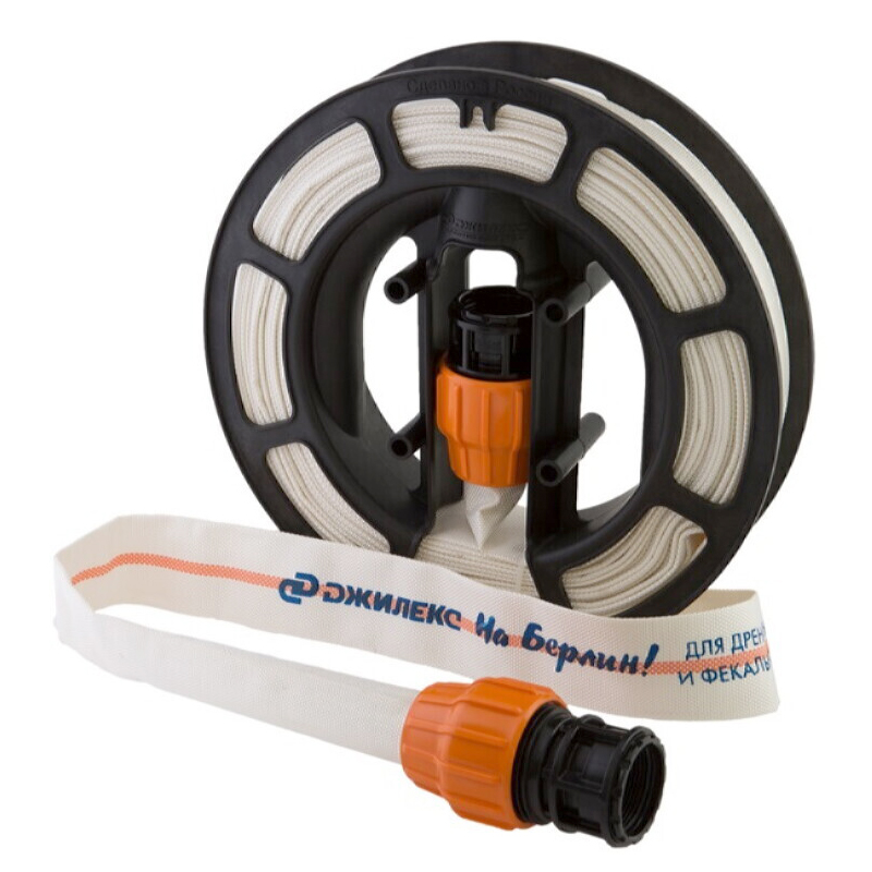 Шланг Джилекс "На Берлин!" 20м для дренажных и фекальных вод 40мм с фитингом 1 1/2” (упаковка 5 шт.) 9013JLX - Вид №4