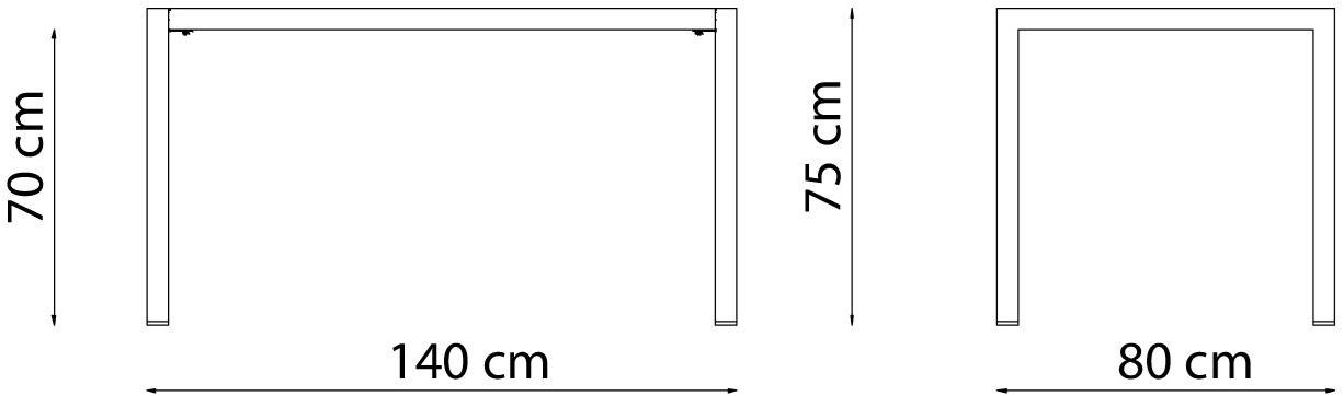 Прямоугольный металлический садовый стол штабелируемый Quatris Santreyd sun-id-1432098 - Вид №13