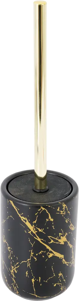 Ершик для унитаза VIDAGE Marmo Nero - керамический комплект в черном цвете 89710242