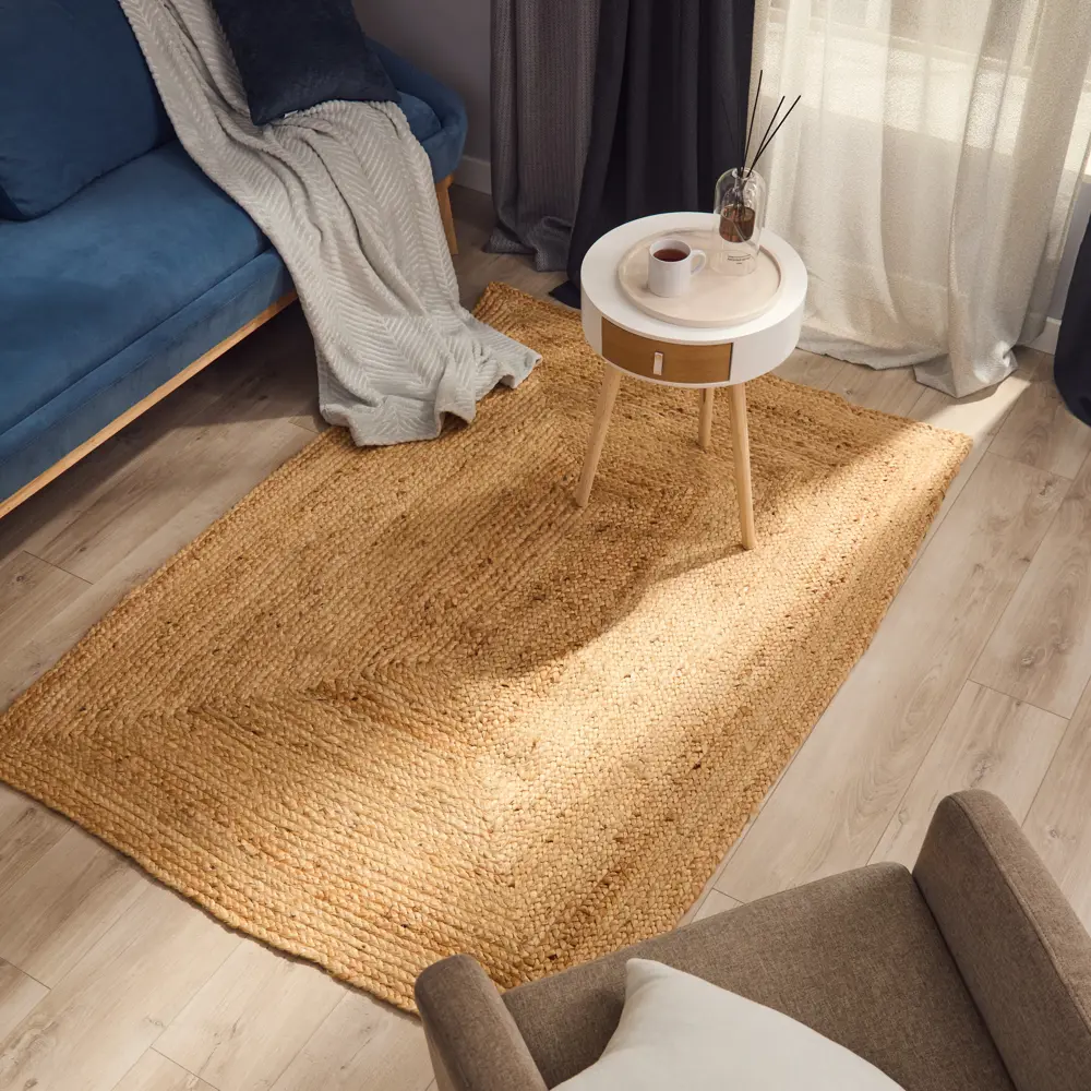 Коврик декоративный джут Ctim Aurum 60x110 см цвет бежевый 89404443 STLM-2043000  - Вид №5