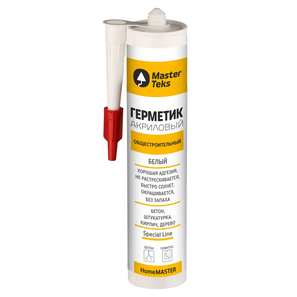 MasterTeks Акриловый герметик для строительных работ 260 мл 89385063 STLM-1504819