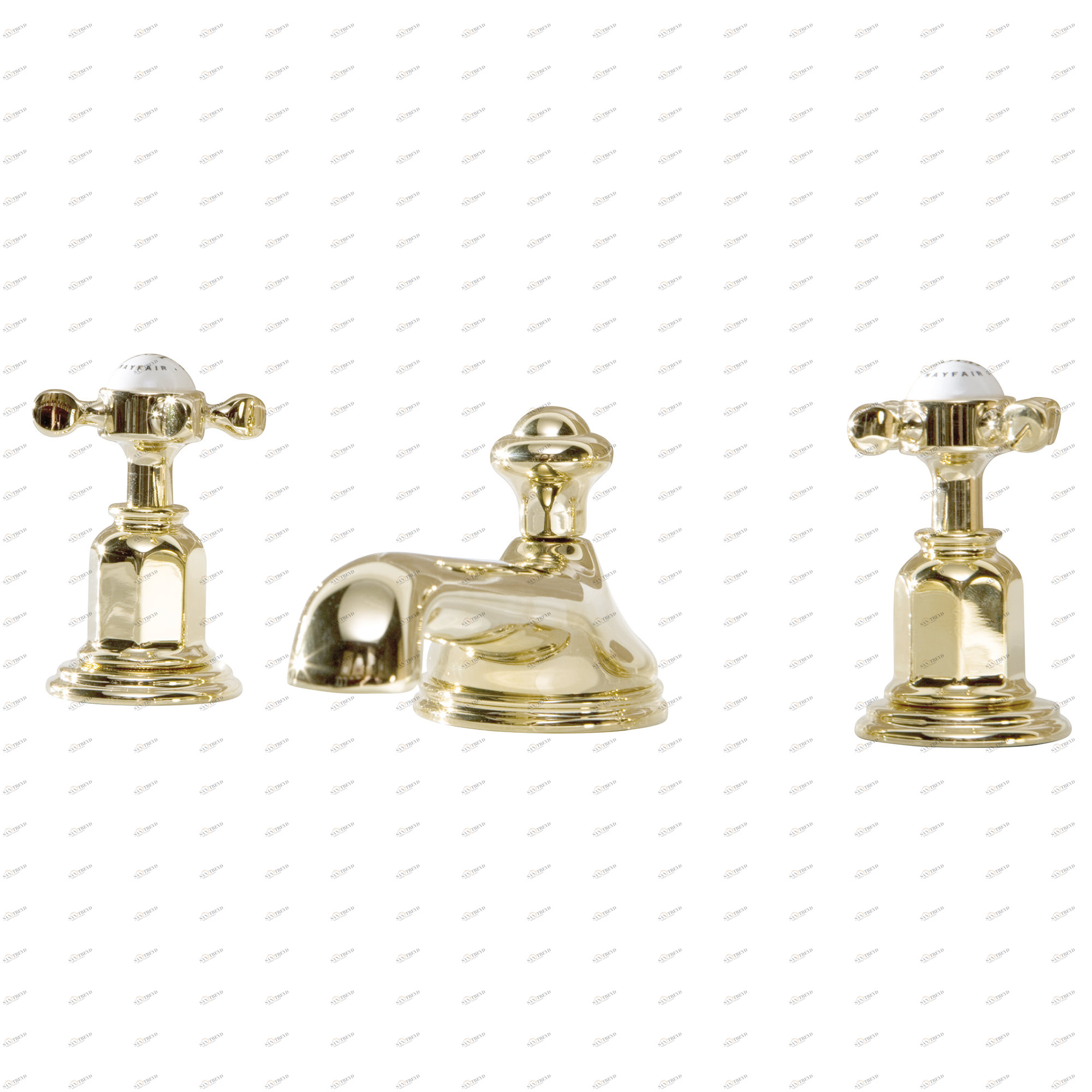 Traditional bathrooms Смеситель для умывальника CROSSHEAD на 3 отверстия Pr3731/nk 