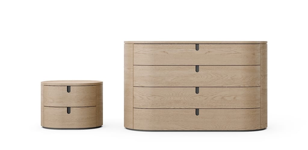 Деревянная овальная тумбочка с ящиками Novamobili VESTA ARCH-00045191 - Вид №2