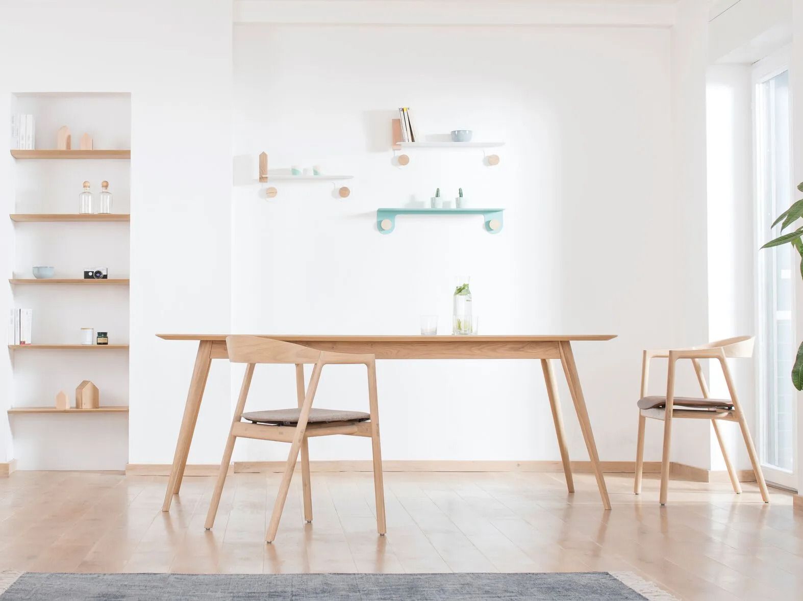 Прямоугольный дубовый стол Gazzda Stafa ARCH-00109634 - Вид №3