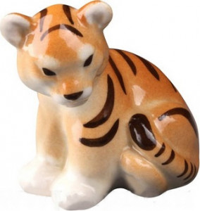 80368 Императорский фарфоровый завод Скульптура "Тигрёнок мал.разм." Твёрдый фарфор