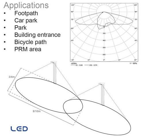 BEL-LIGHTING Светодиодный алюминиевый столбик Sampa 8037p1/8037d1  - Вид №4