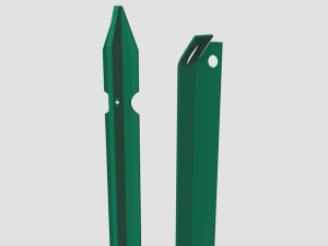 Стальной пластифицированный забор