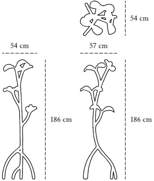 Scarlet Splendour Напольная вешалка из латуни Forest Fr6 - Вид №3