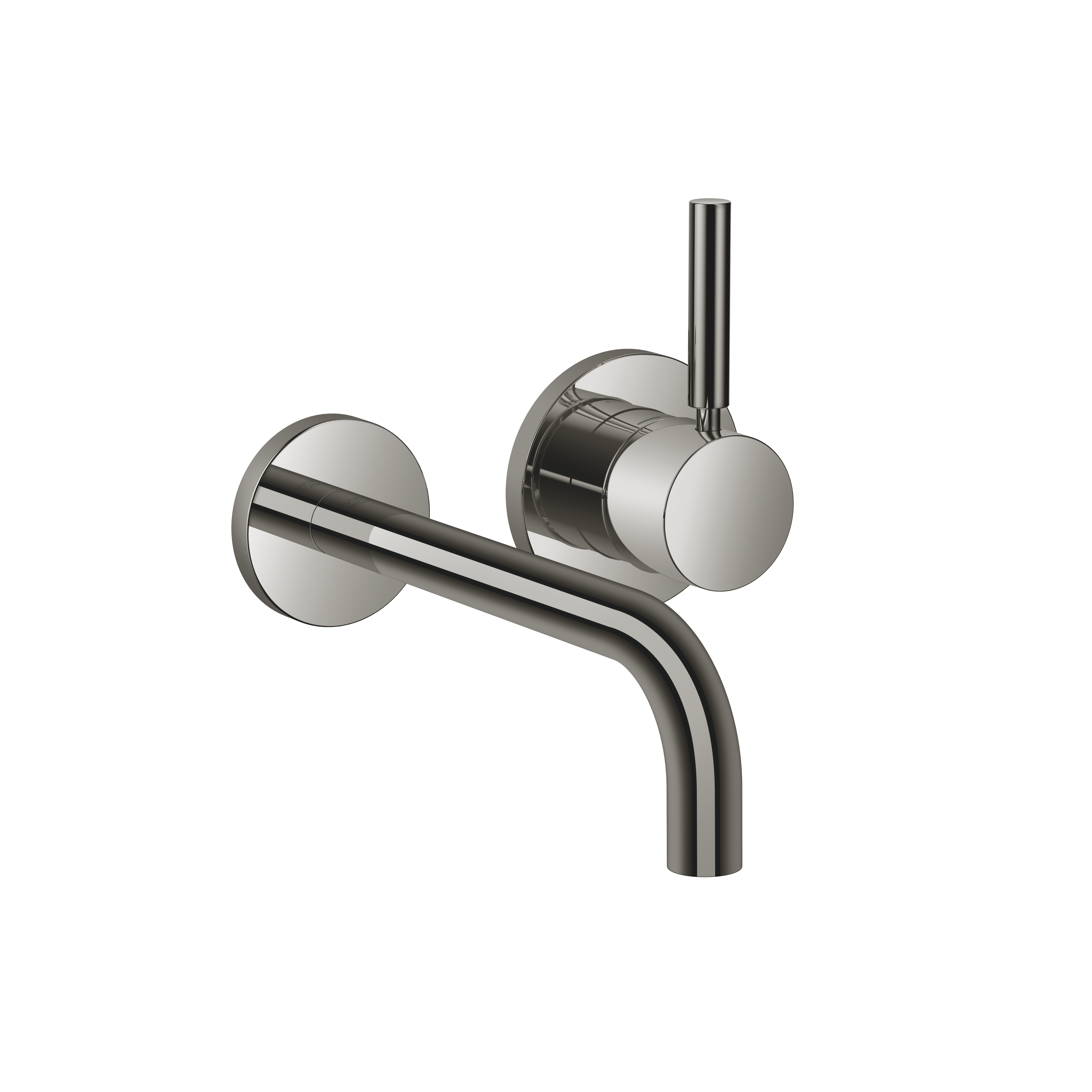 МЕТА Смеситель для раковины однорычажный настенный с отдельными розетками - Темный Хром DornBracht 36862660-19