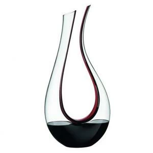 Декантер Amadeo Double Magnum, 3 л, бессвинцовый хрусталь с черной и красной полосой
