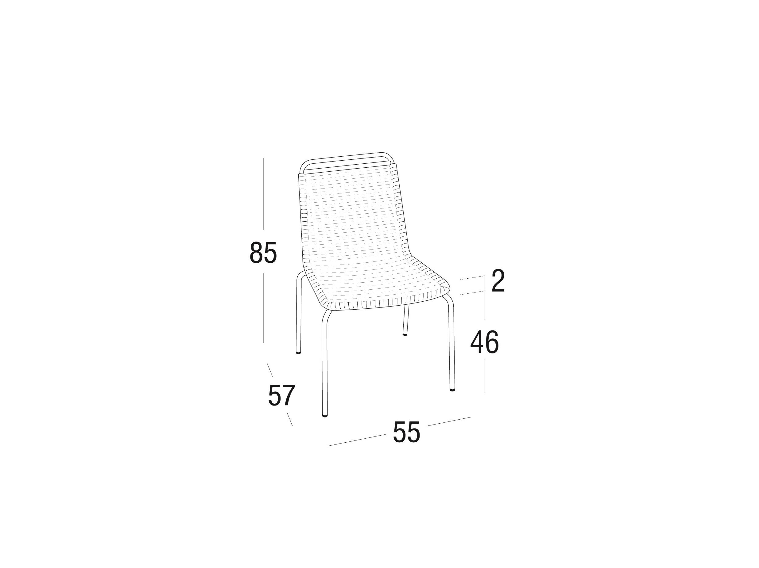 Веревочный садовый стул Roberti ARCH-00020191 - Вид №1