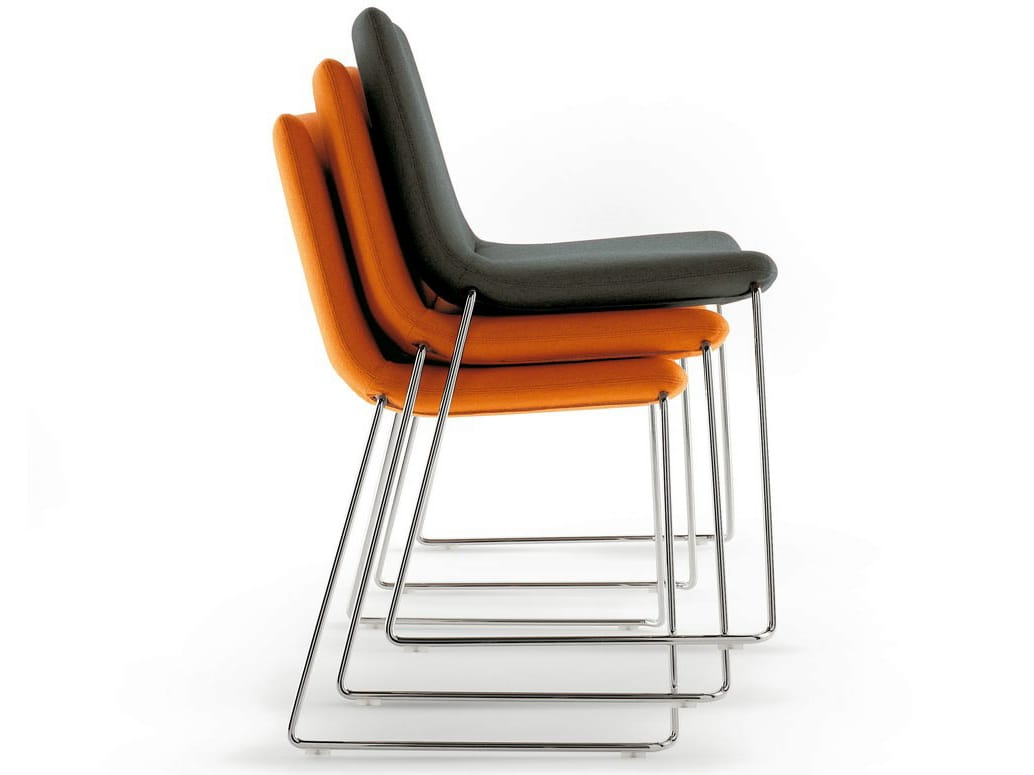 Штабелируемый стул с мягкой тканью B&B Italia Project космос ARCH-00140159 - Вид №1