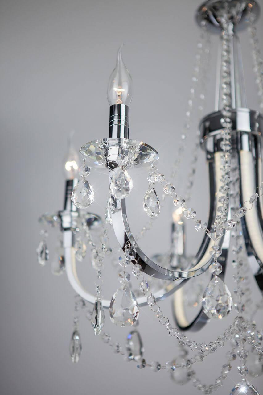 Подвесная люстра Bogates Tefia 423/6 Strotskis BOGATES ДИЗАЙНЕРСКИЕ, TEFIA 187353 Хром  - Вид №1