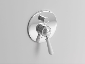 Встраиваемый однорычажный смеситель для душа с 2 отверстиями