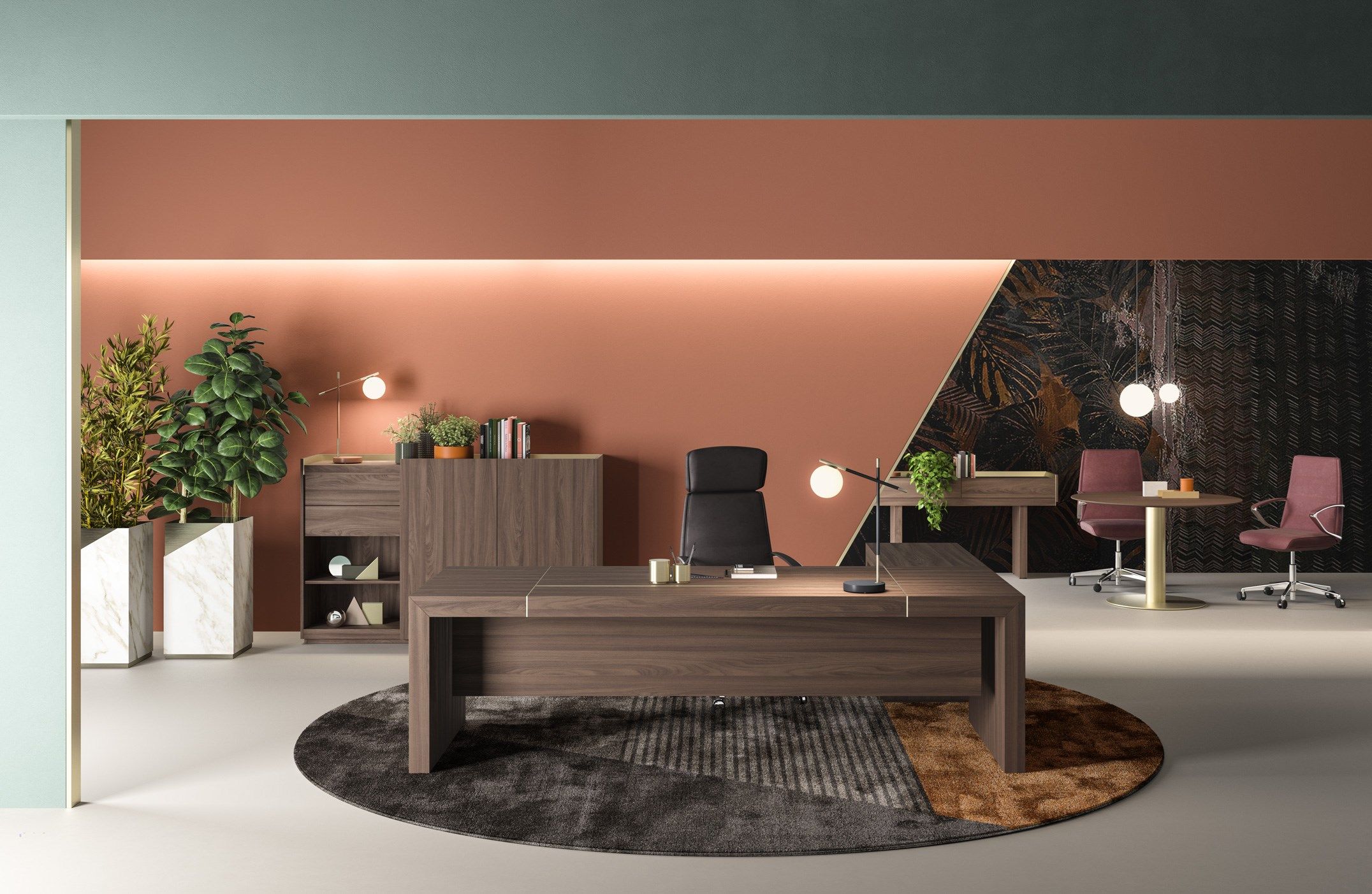 Деревянный исполнительный стол PROF Block 2.0 ARCH-00126139 - Вид №26