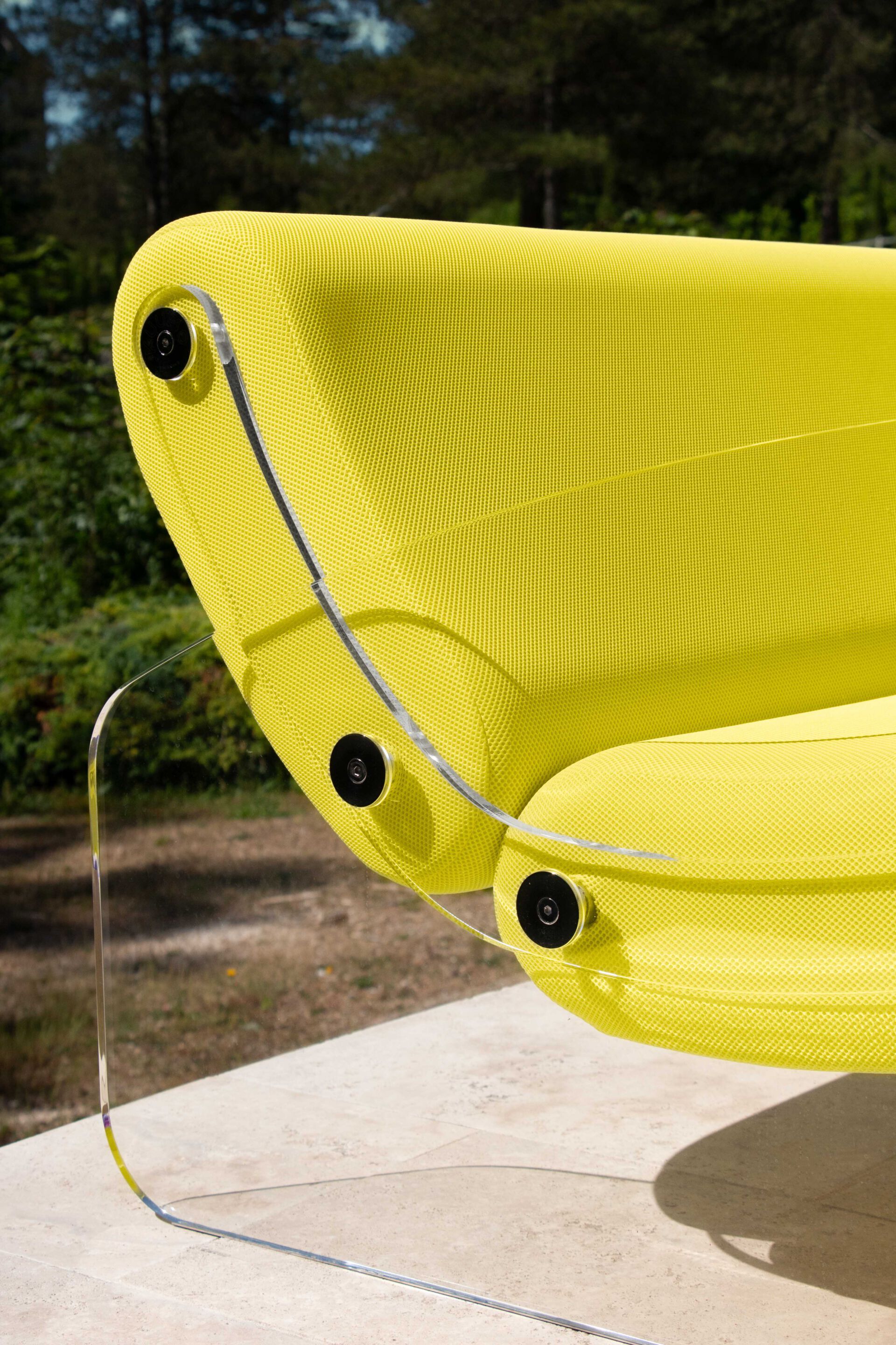 Кресло из ПММА и ткани с подлокотниками KUUMO MW03 ARCH-00143401 - Вид №7