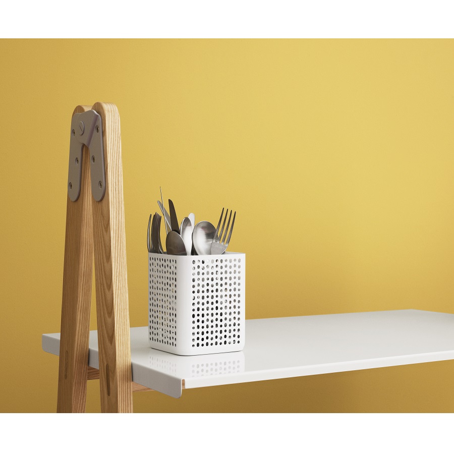 Стеллаж для книг One Step Up низкий 126х78х45 см, белый Normann Copenhagen 601005 - Вид №4