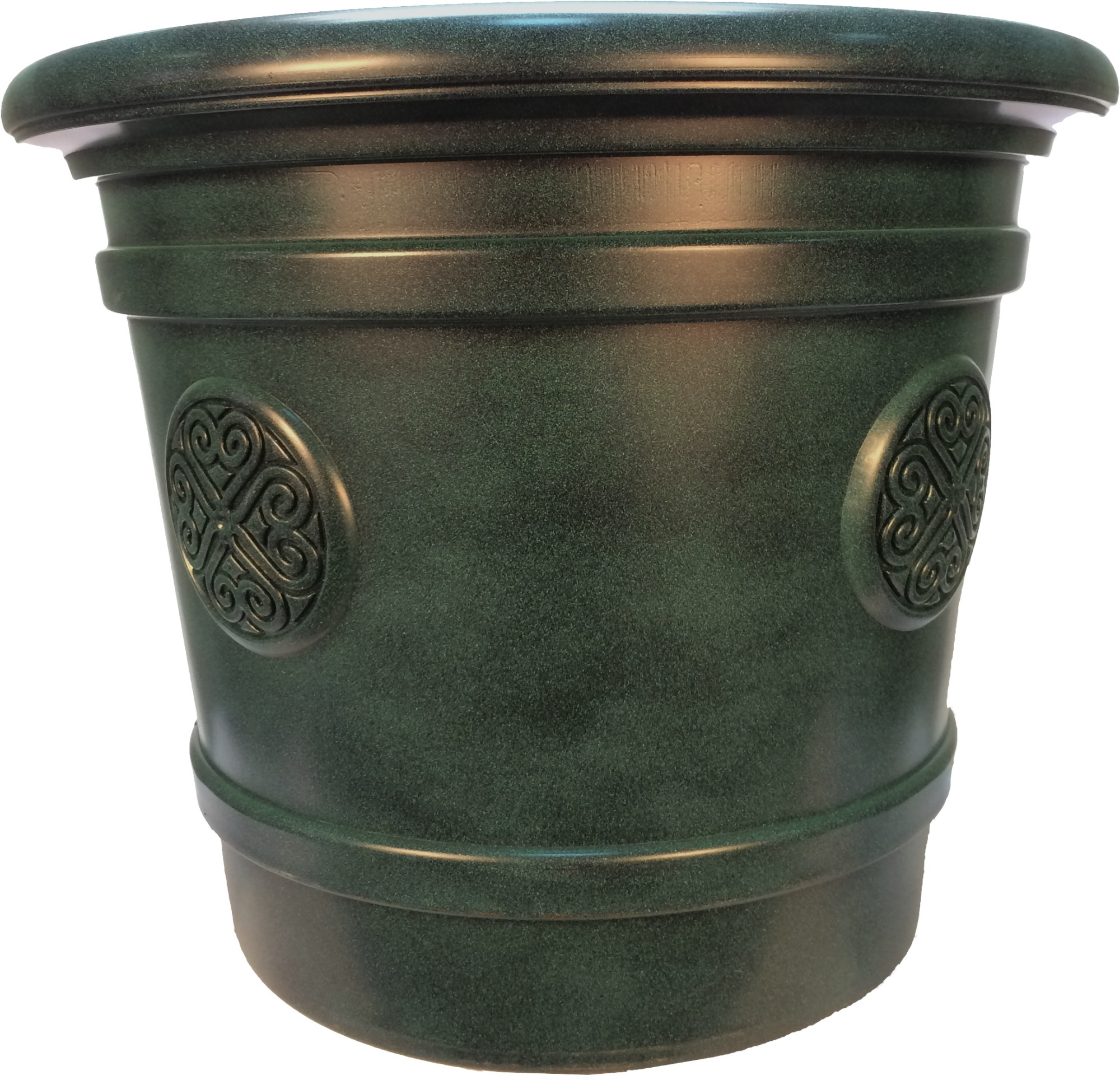 Е 80-7 Горшок-кашпо для цветов Medallion d=61 80 Л. Е80-7 Малахит Цветочная коллекция 