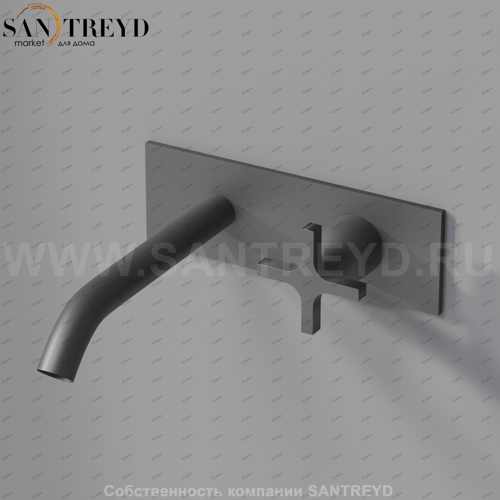 Встроенный смеситель AMEM332E MEMORY для раковины черный матовый Agape