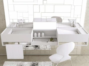 MOMA Design Тумба под умывальник с держателем для полотенец  Cf