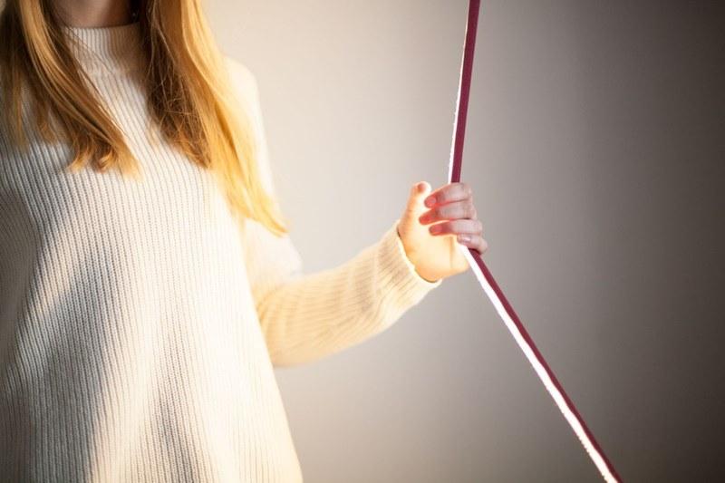 Martinelli Luce Регулируемый по высоте светодиодный торшер из ткани  2301/az  - Вид №4