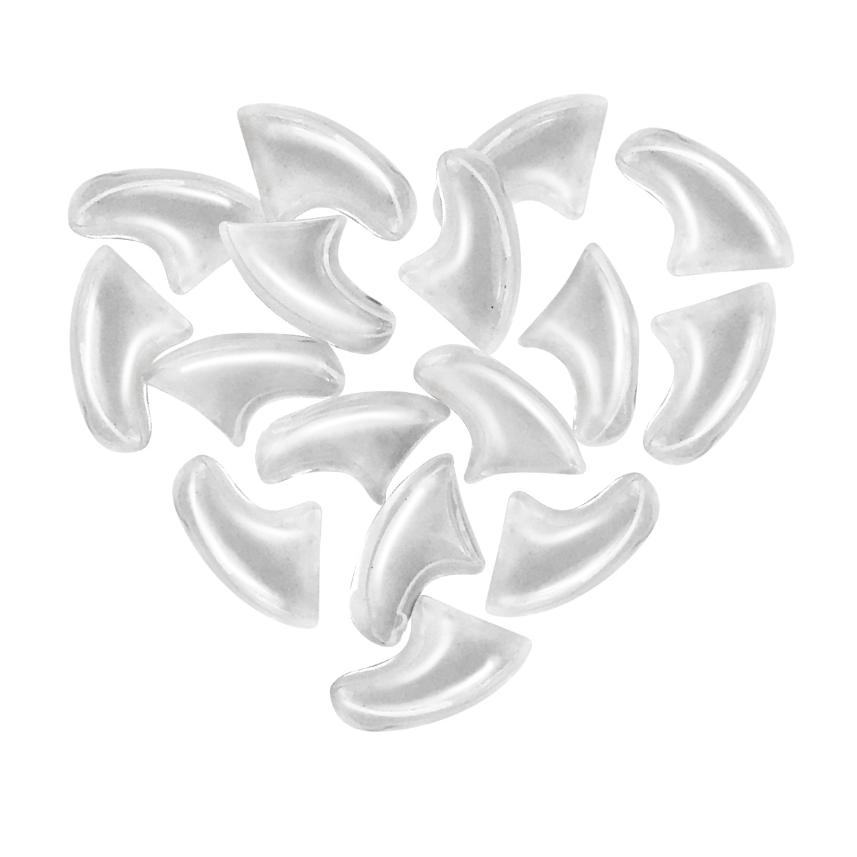 ПР0043874 Мягкие коготки прозрачные 40шт Cliny  - Вид №1