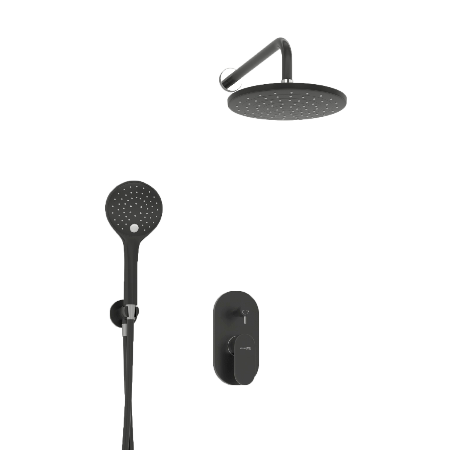 A16777 Встраиваемый комплект для душа с верхней душевой насадкой и лейкой WasserKRAFT  - Вид №1