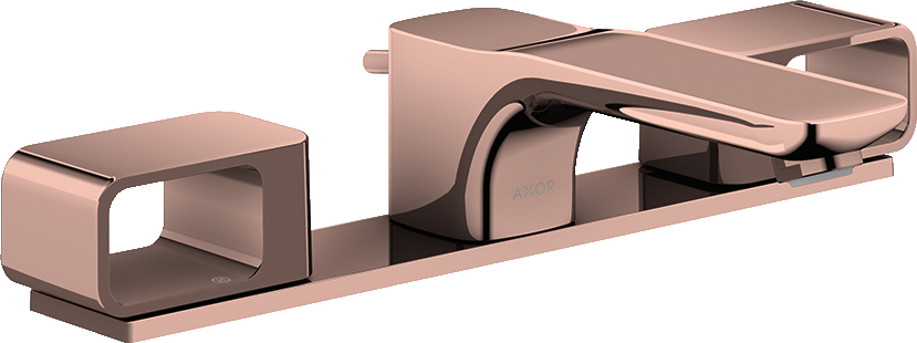 11040300 Смеситель для раковины 50 на 3 отверстия с тарелкой и сливным гарнитуром AXOR URQUIOLA