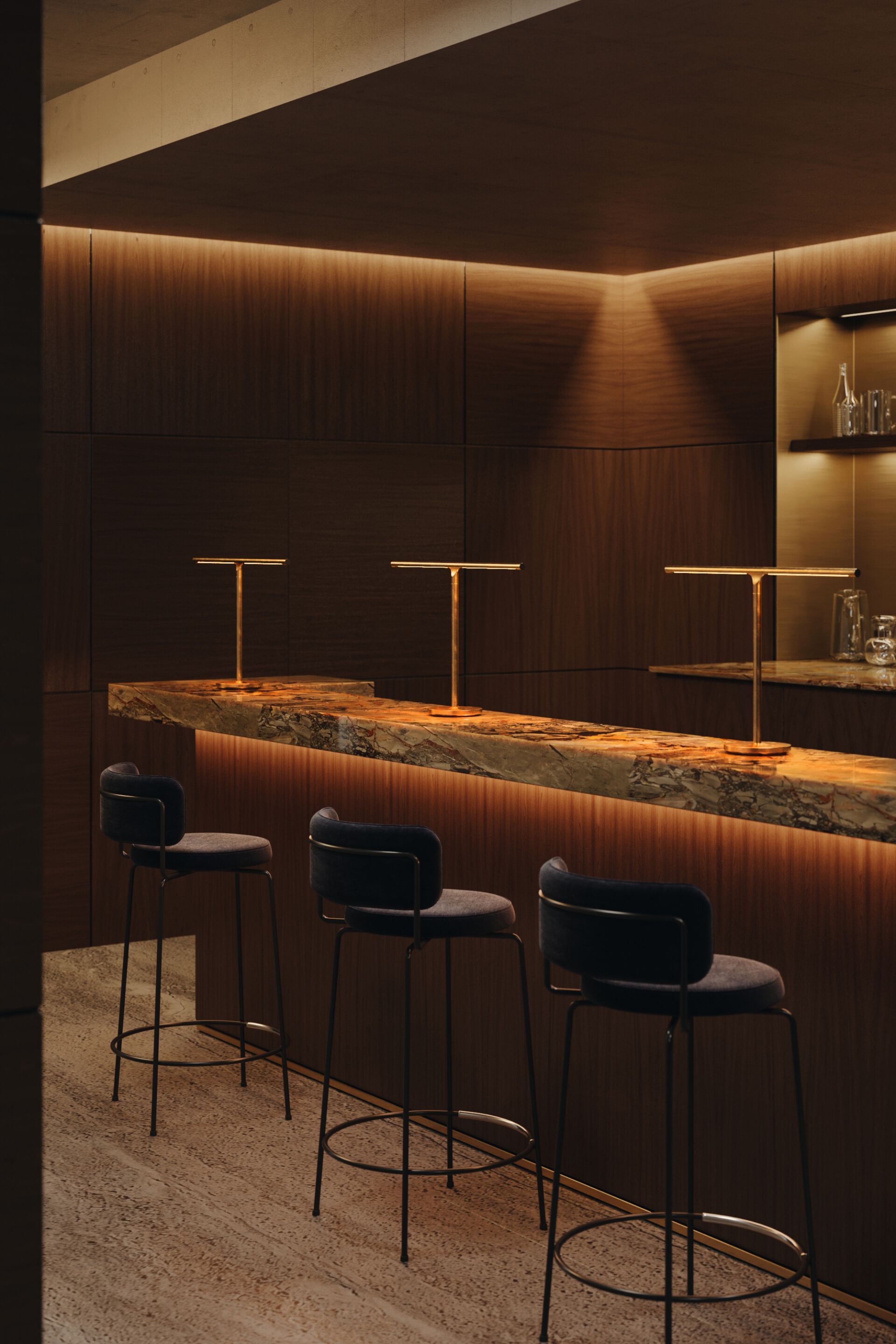 Регулируемая латунная светодиодная настольная лампа Rakumba ARCH-00009320 - Вид №3