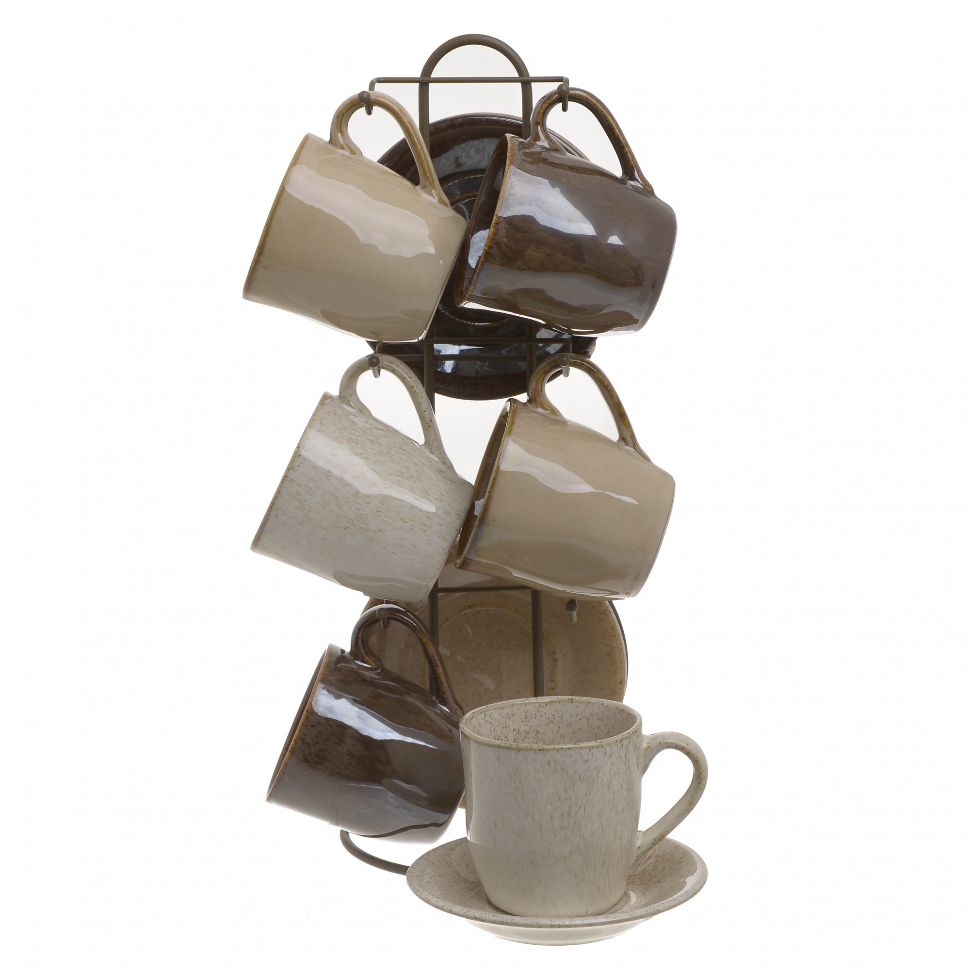 3860931.0163 ЧАЙНАЯ ПАРА, НАБОР 6ШТ НА ПОДСТАВКЕ TO4ROOMS 