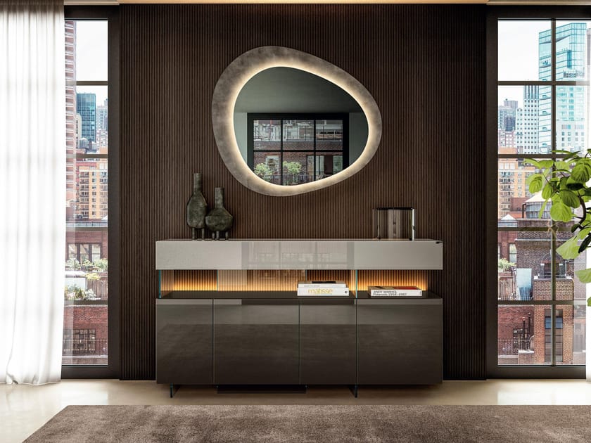 Стеклянный шкаф с распашными дверями Lago Air ARCH-00111066