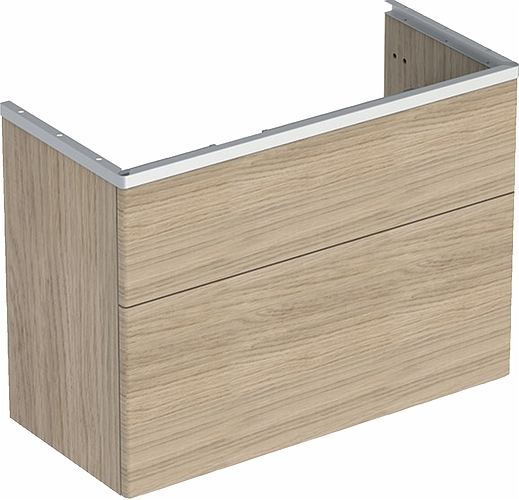9610162101 IDO Glow напольная тумба под умывальник, с двумя ящиками, W = 880 мм, W1 = 900 мм, дуб - Вид №8