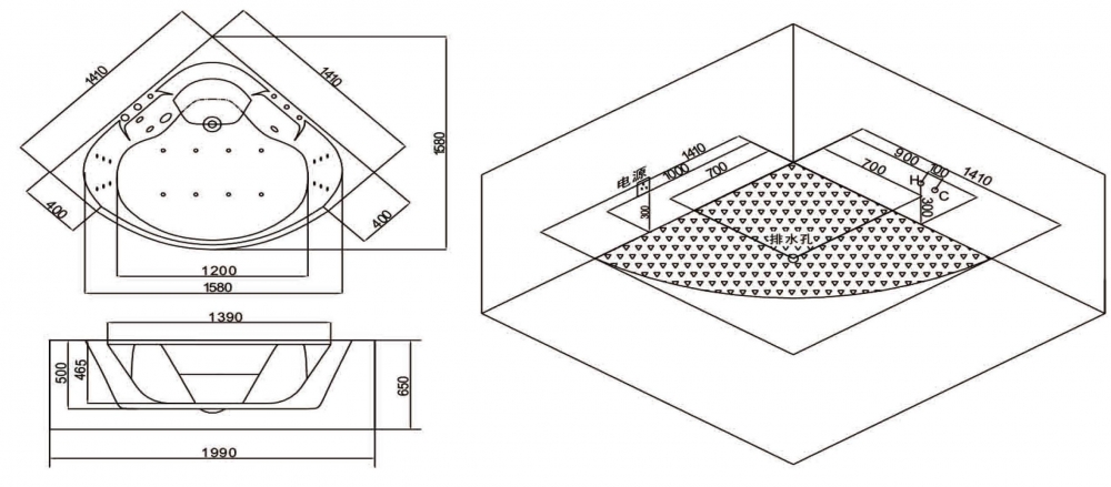 А4104 Ванна гидромассажная SSWW  - Вид №2