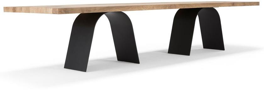 AMURA Деревянная скамейка с металлическим основанием Desco sun-id-1471443 - Вид №1