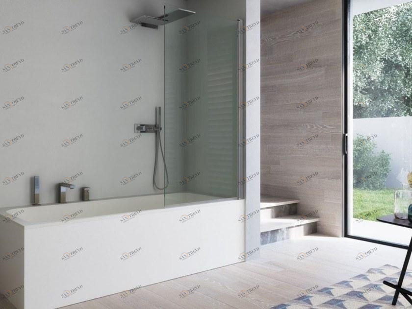 DISENIA Стеклянная перегородка для ванны Omega sun-id-1453408