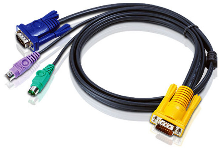 2L-5201P Cable sphd15m--hd15m/minidin6m, 1.2m ATEN Santreyd 