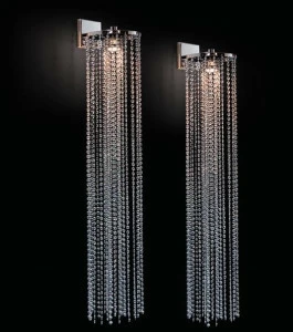 ILFARI Настенный светильник из металла с кристаллами Opus