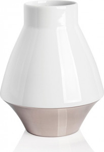 10607389 Haviland Ваза 24см "Графика" (белая с платиной) п/к Фарфор