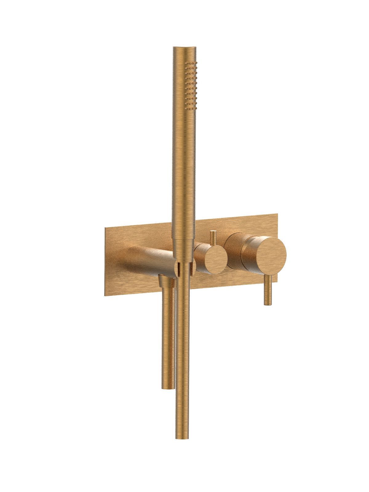 Настенный смеситель для ванны с 3 отверстиями и ручным душем Rubinetterie Frattini отдельная эстетика ARCH-00136591 - Вид №17