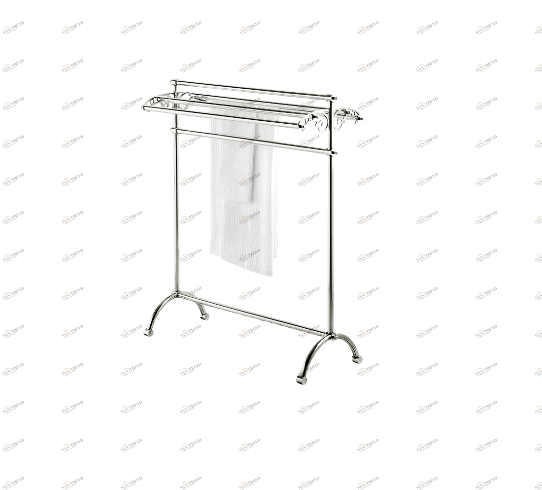 Gentry Home Trevor Вешалка для полотенец отдельно стоящая Unique Никель GH100919