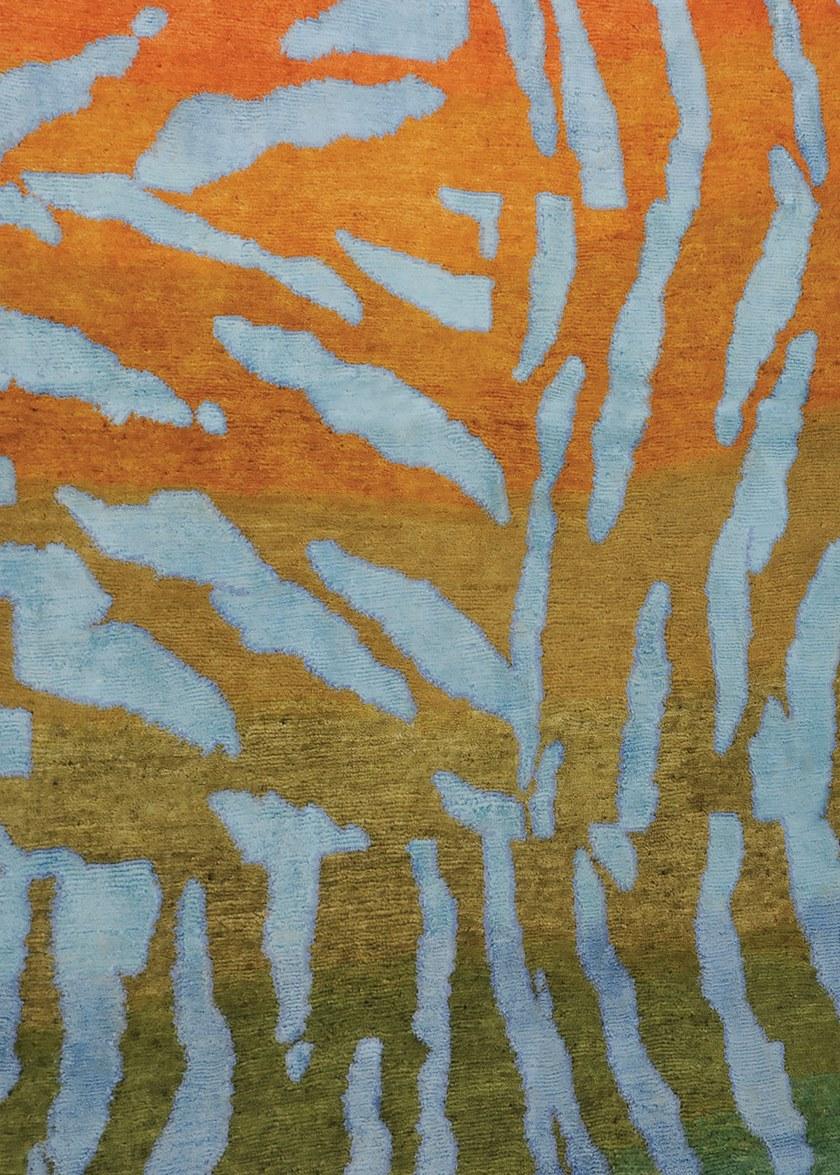 I + I Прямоугольный ковер из шелка, шерсти и хлопка с рисунком Wild furs Tg 09  - Вид №2