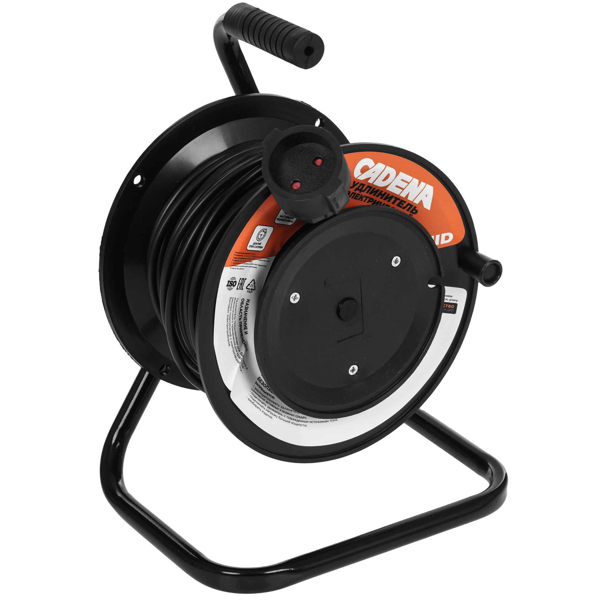 Удлинитель силовой Cadena CDM USR1-2x0.75-30m-B черный 9188074 STDN-0145521