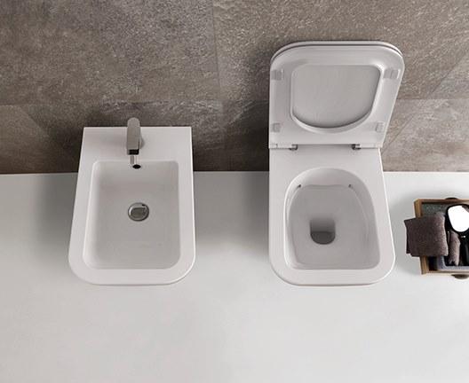 Подвесной унитаз настенный Белый Ceramica Globo STONE Италия sun-id-1409495 - Вид №7