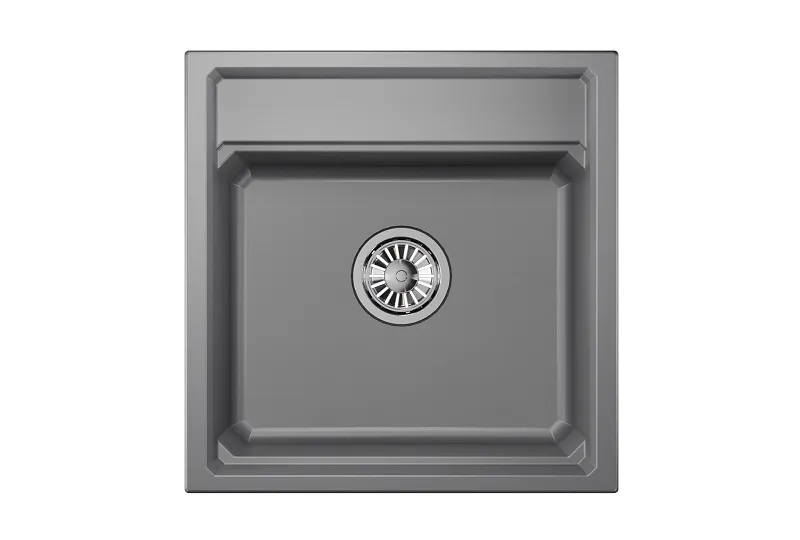 KS-5002, АЛЮМИНИУМ кухонная мойка, кварц GRANULA 5002-ST295 - Вид №2