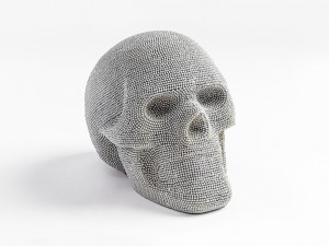 099188 Фигурка серебро Schuller Calavera