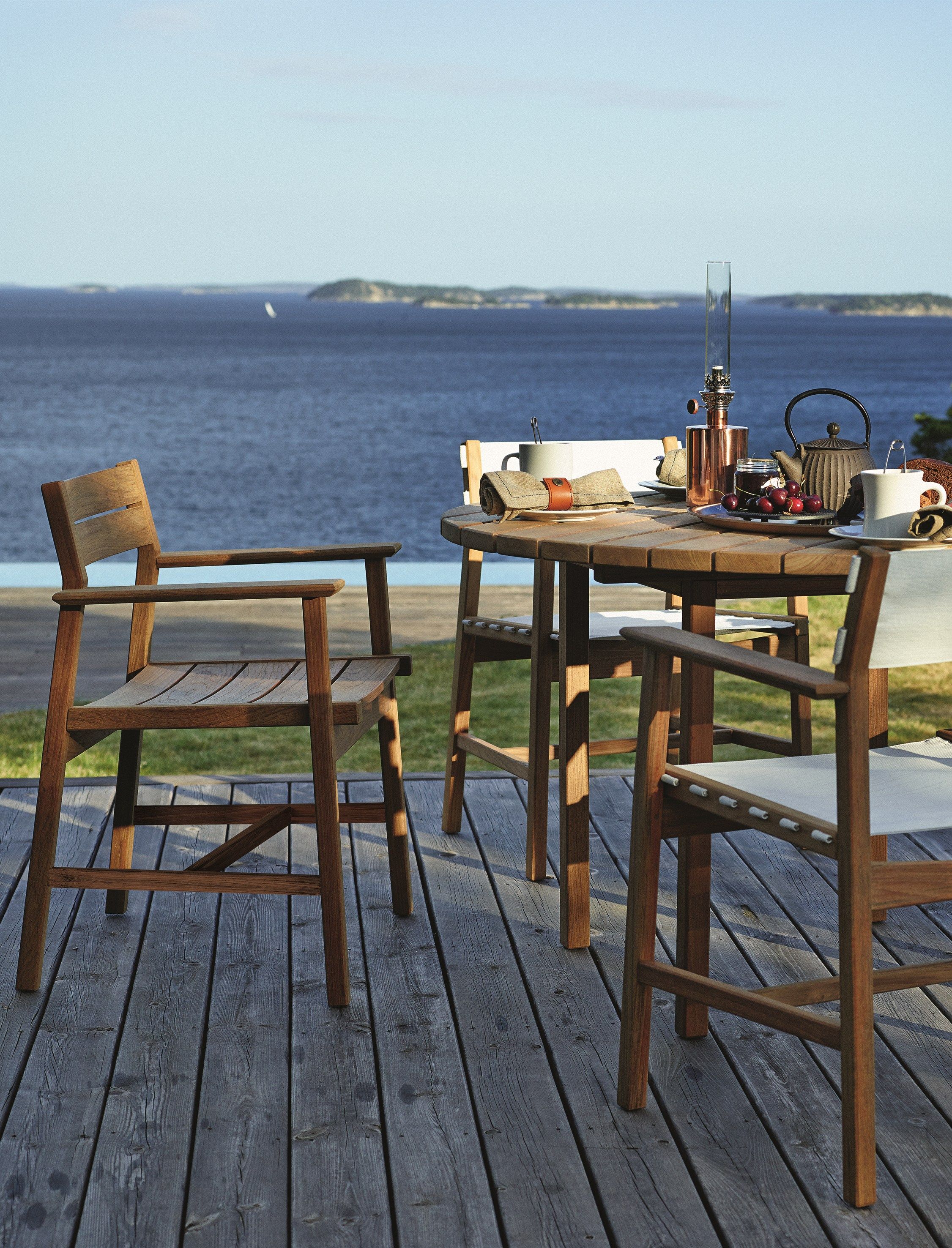 Круглый стол из тикового дерева Skargaarden Djurö ARCH-00036281 - Вид №3