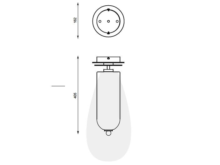 Светодиодный потолочный светильник из латуни и стекла LUCE TU Dom Mini ARCH-00080685 - Вид №2