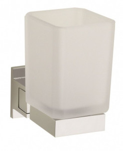 H2021/08CR Sanibano Cosmo, настенный стеклянный стакан, цвет хром